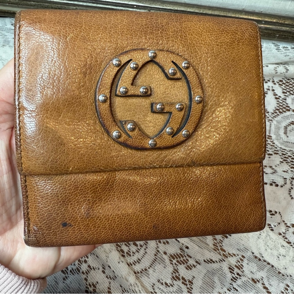Gucci Brown Leather Wallet with GG Signature - Picture 6 of 9